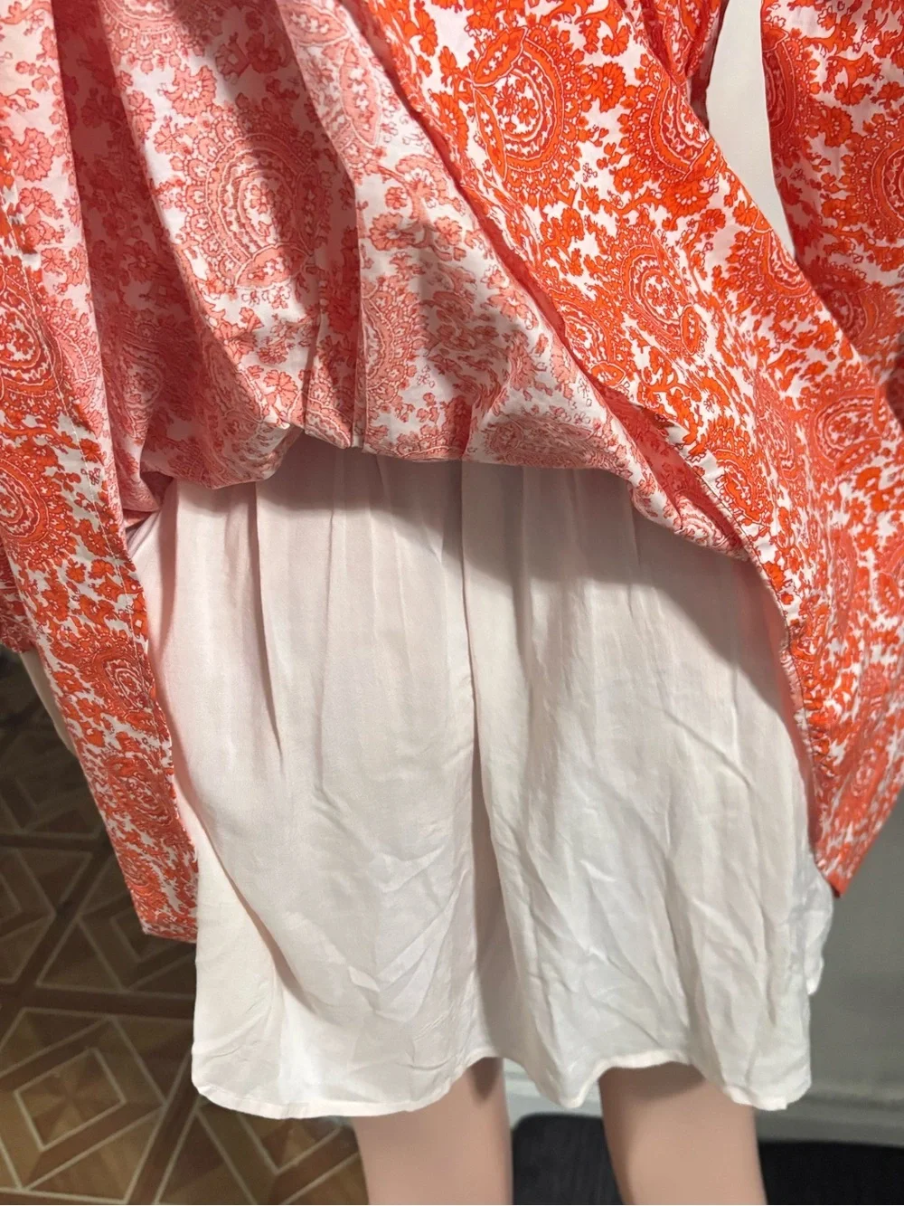 J. CREW Women's Floral Ruffle-collar mini dress